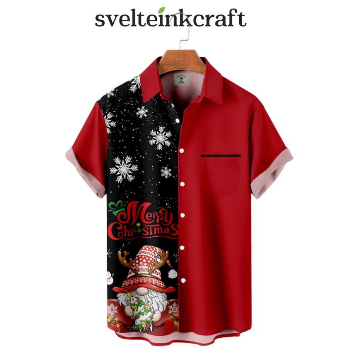 Christmas Snowflake Elf Hawaiian Shirt