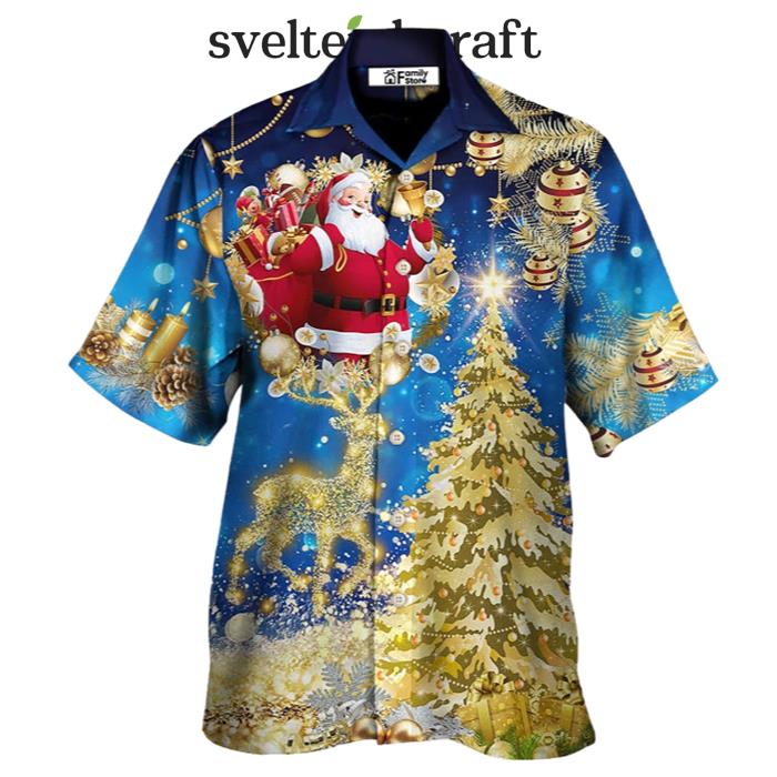 Christmas Tree Blue Style Hawaiian Shirt
