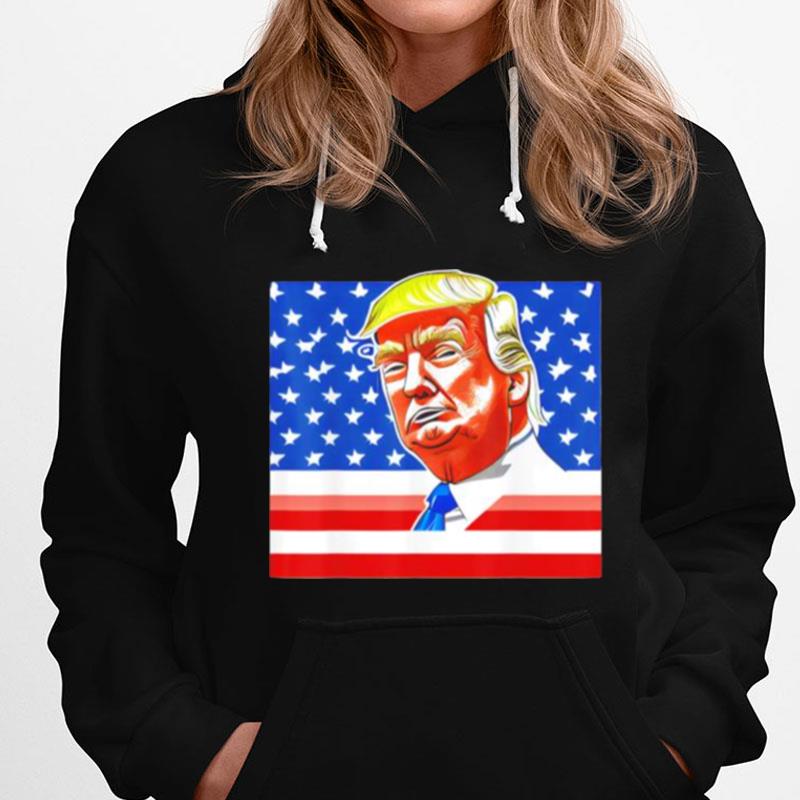 Donald Trump Is Our Hero American Flag T-Shirts