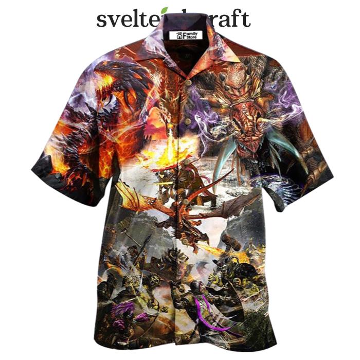 Dragon Love Life Combat Amazing Hawaiian Shirt