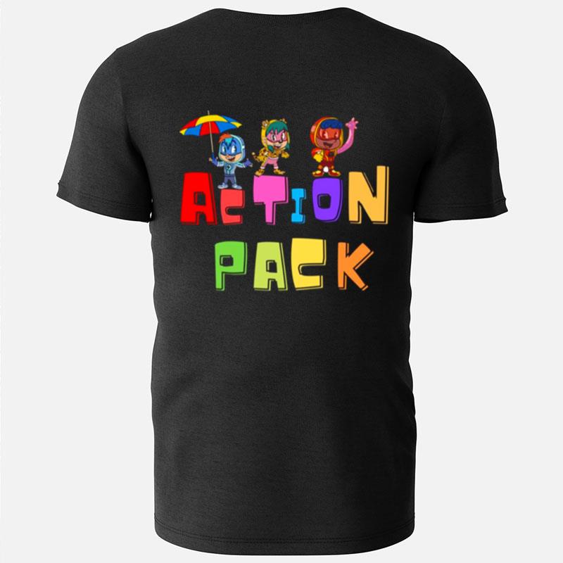 Funny Cartoon For Kids Action Pack T-Shirts