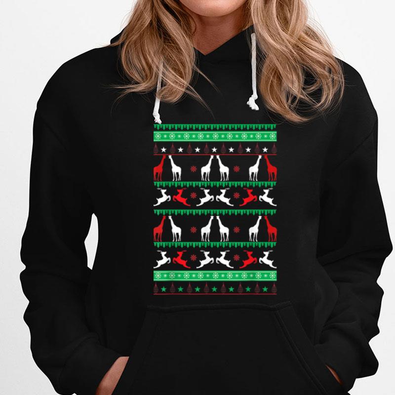 Giraffe Christmas Sweater For Giraffe Lover Men Women T-Shirts