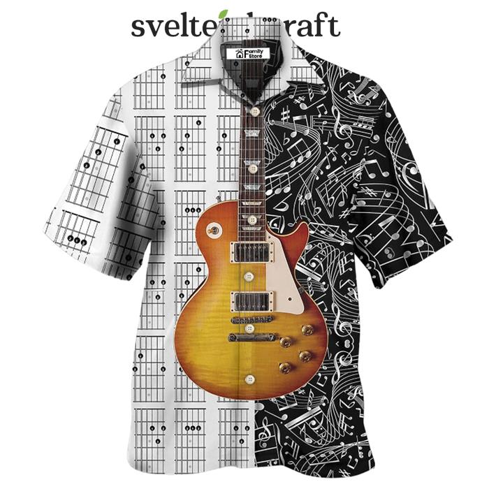 Guitar Bass Guitar Musician Hawaiian Shirt