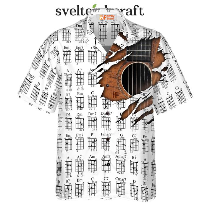 Guitar Chords Chart Hawaiian Shirt
