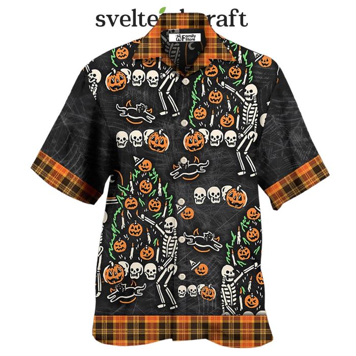 Halloween Skull 'Tis The Season To Be Creepy Hawaiian Shirt