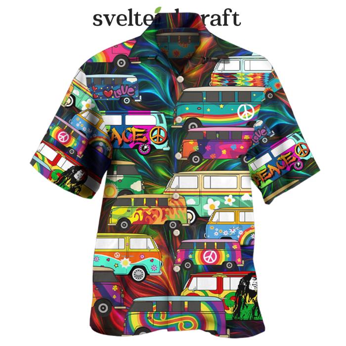 Hippie Bus Colorfultyle Hawaiian Shirt
