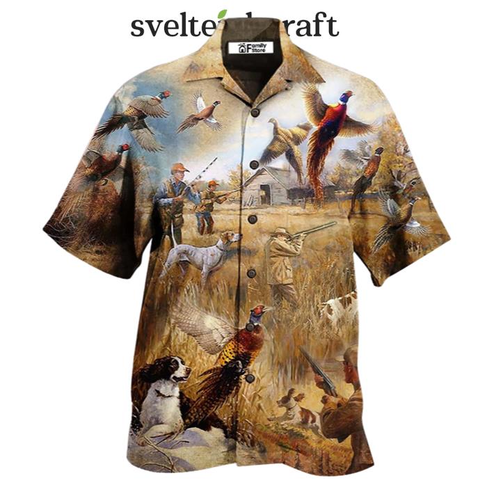 Hunting Pheasant Hunting I'm So Excited Hawaiian Shirt