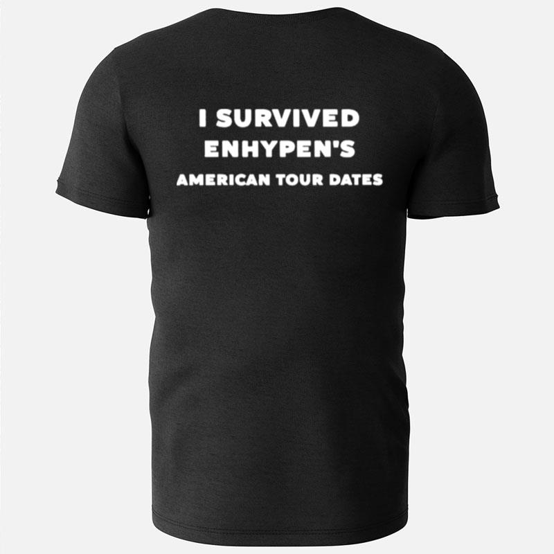 I Survived Enhypen's American Tour Dates T-Shirts