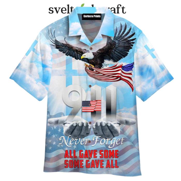 Jesus Eagle Patriot American Flag Hawaiian Shirt