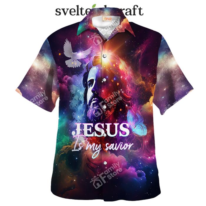 Jesus Is My Saviior Colorful Aloha Hawaiian Shirt