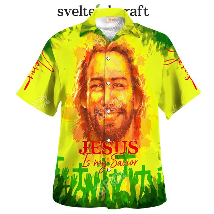 Jesus Is My Savior Face Of God Hawaiian Shirt