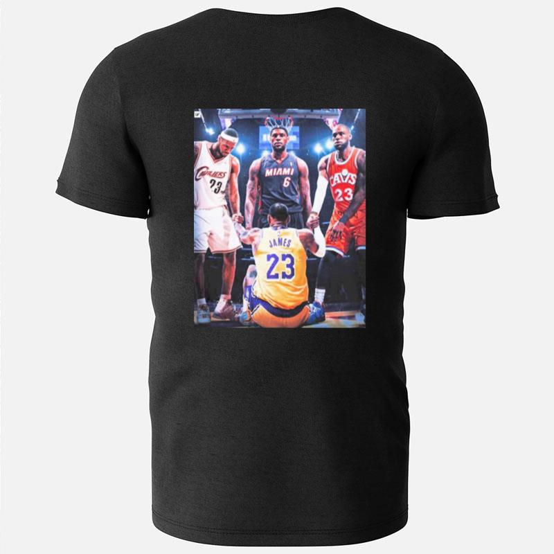 Lebron James Michael Jordan Kobe Bryant Big Three Nba Basketball T-Shirts