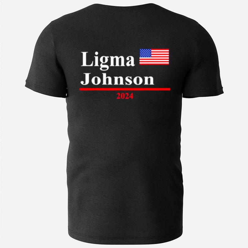 Ligma Johnson 2024 Parody American Flag T-Shirts