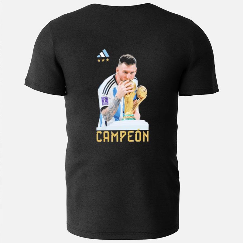 Lionel Messi Argentina National Team Adidas Trophy T-Shirts