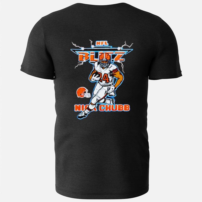NFL Blitz Browns Nick Chubb T-Shirts