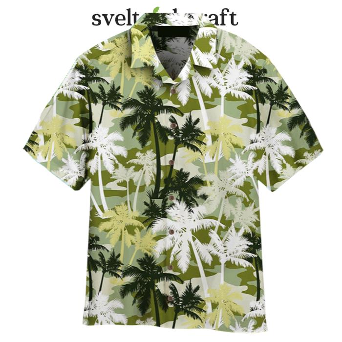 Palm Tree Penguin Tropical Summer Floral Pattern Hawaiian Shirt