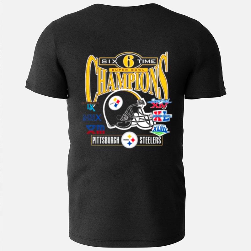 Pittsburgh Steelers Mitchell & Ness 6X Super Bowl Champs Fleece T-Shirts