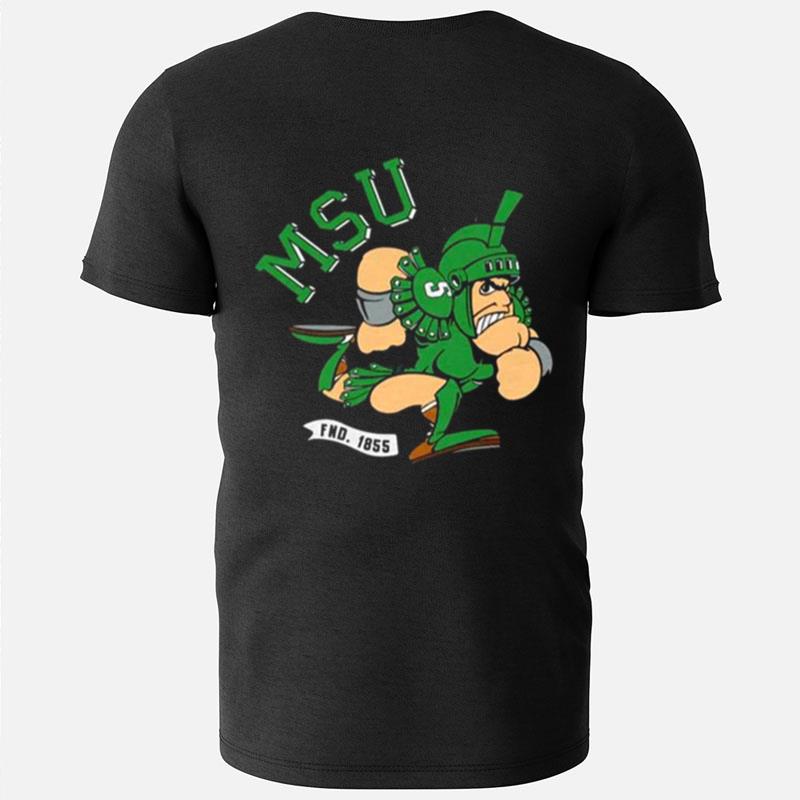 Retro Msu Running Sparty T-Shirts