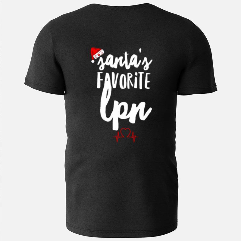 Santa's Favorite Lpn Nurse Christmas T-Shirts