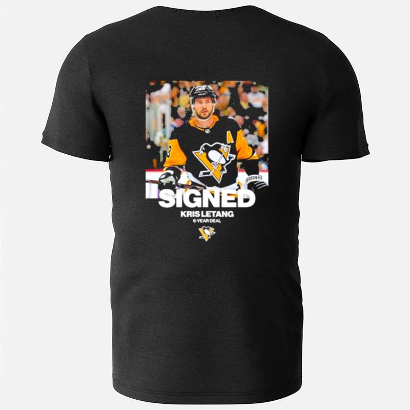 Signed Kris Letang Pittsburgh Penguins 6 Year Deal T-Shirts