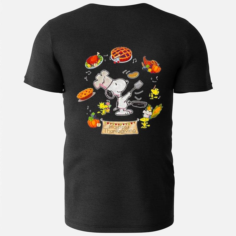 Snoopy Cooking Happy Thanksgiving T-Shirts
