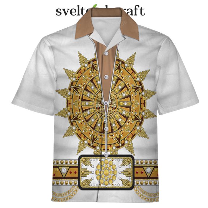 Sun Dial Elvis Sweat Suit Hawaiian Shirt