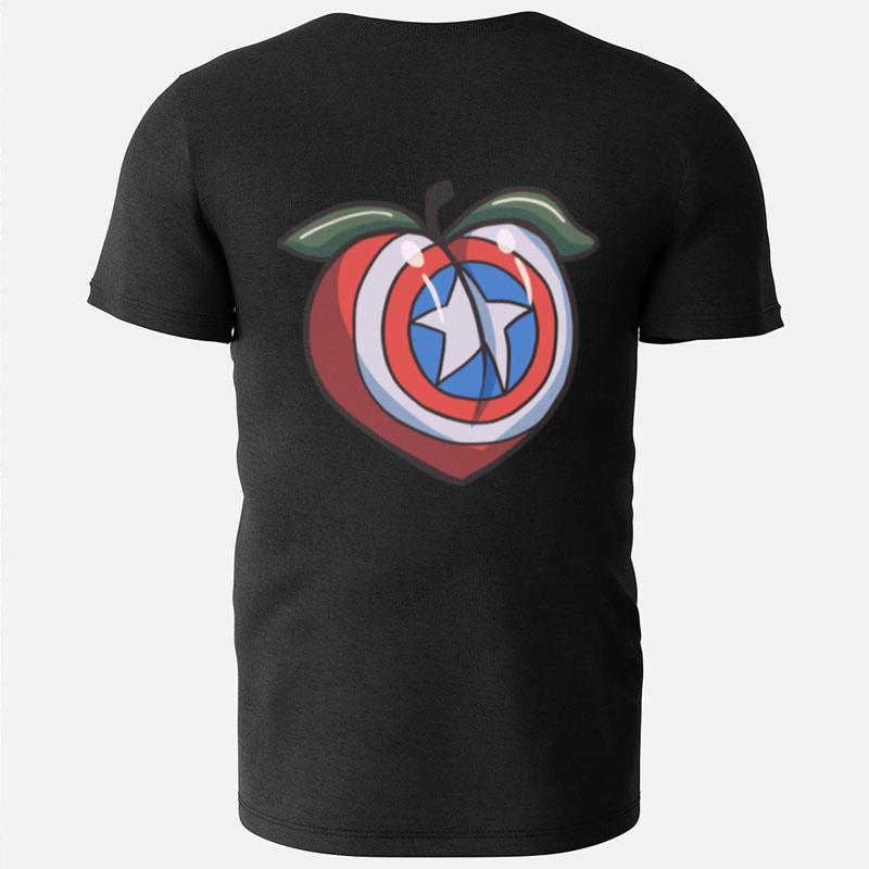 That's America's Peach Avengers Captain America T-Shirts