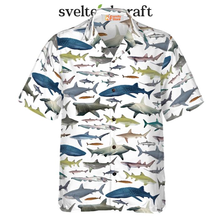 Type Of Sharks Hawaiian Shirt