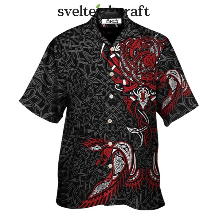 Viking War Raven Life Style Hawaiian Shirt