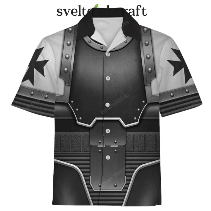 Warhammer Black Templars In Mark III Power Armor Hawaiian Shirt