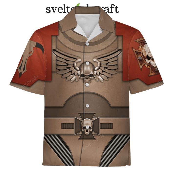Warhammer Terminator Armor Minotaur Hawaiian Shirt